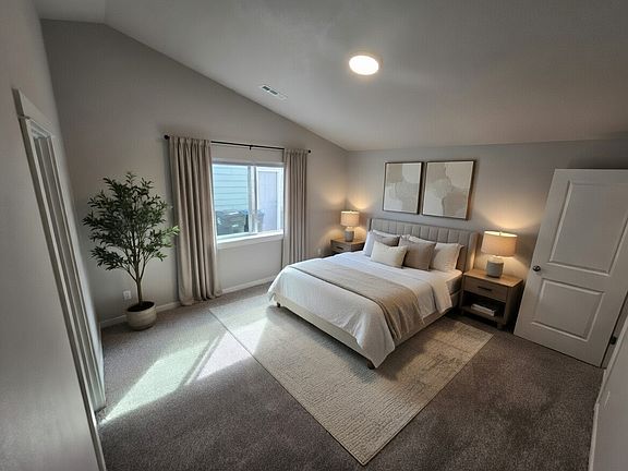 The primary suite has plenty of space