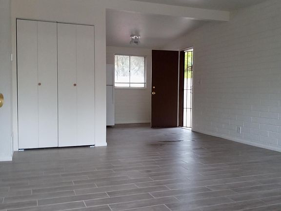 Living room looking at the front door