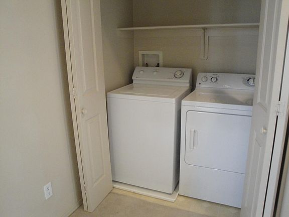 Upstairs washer and dryer