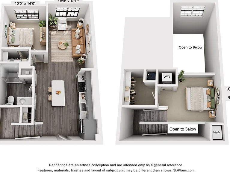 1-Bedroom 1-Bath w/ Loft | 883 sqf 1-Bedroom 1-Bath w/ Loft | 883 sqf