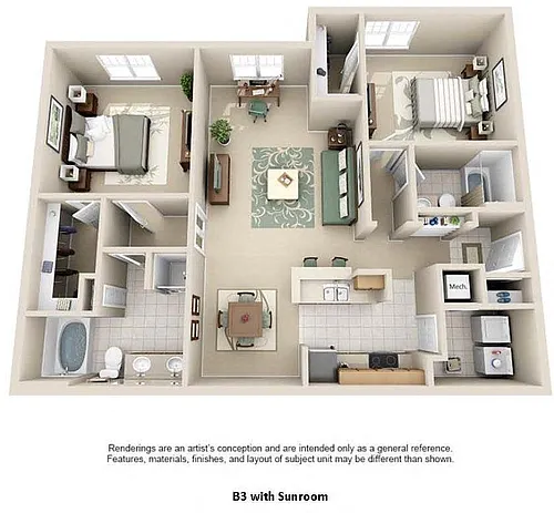 Floor plan B3