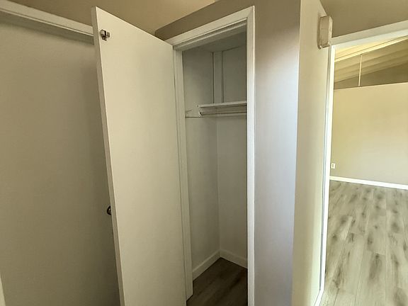 Coat closet at the entry foyer.