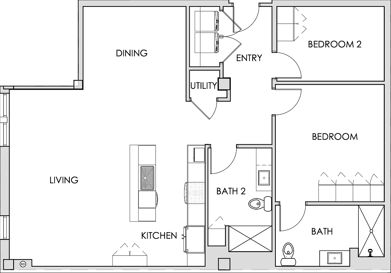 2 bed, 1330 sqft, $1,900 — Photo 1