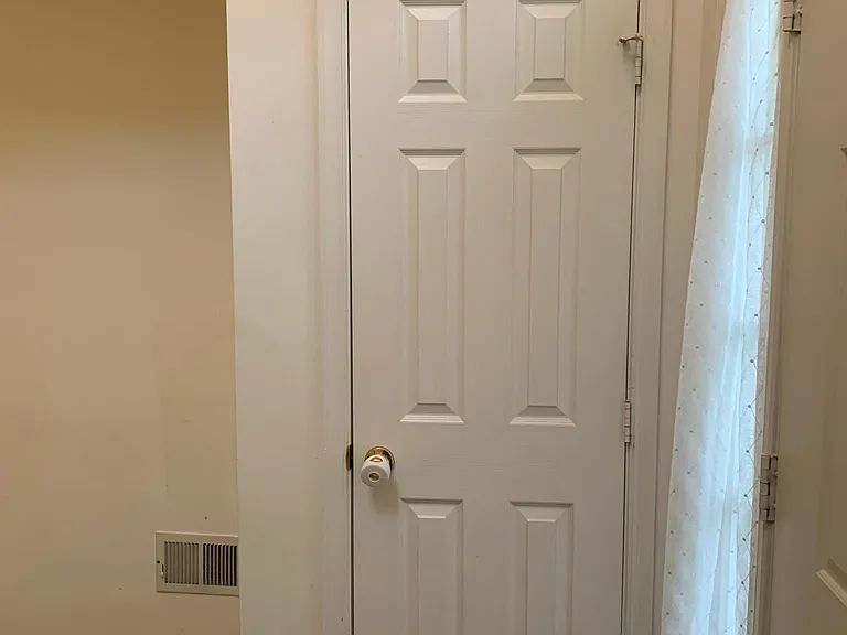 Shoe closet in the foyer