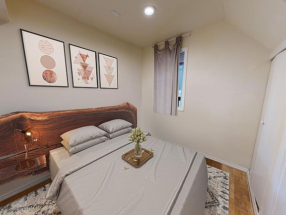 Bed 2- This image shows a virtually furnished space. Bedrooms come unfurnished.