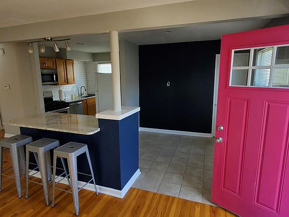 Front door enters into open concept living area