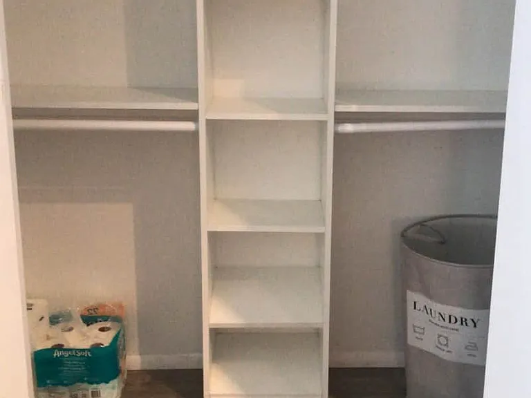 Spacious closet to store your belongings comfortably.
