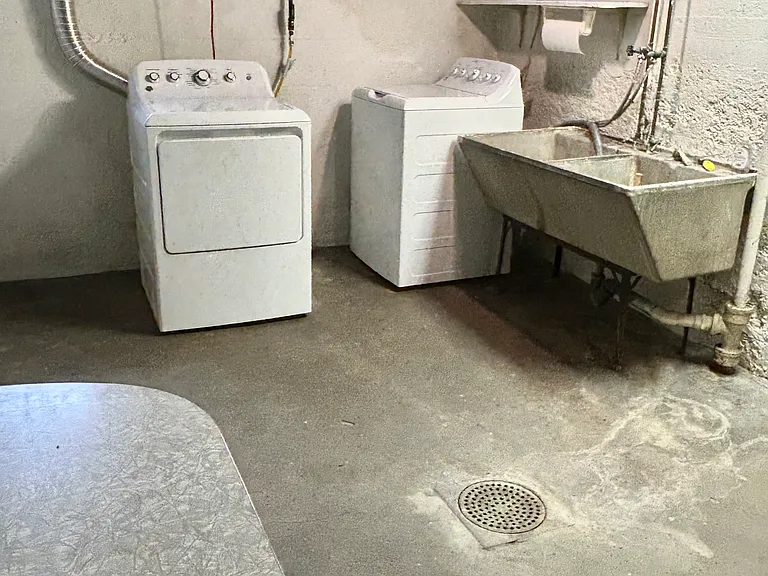Basement laundry