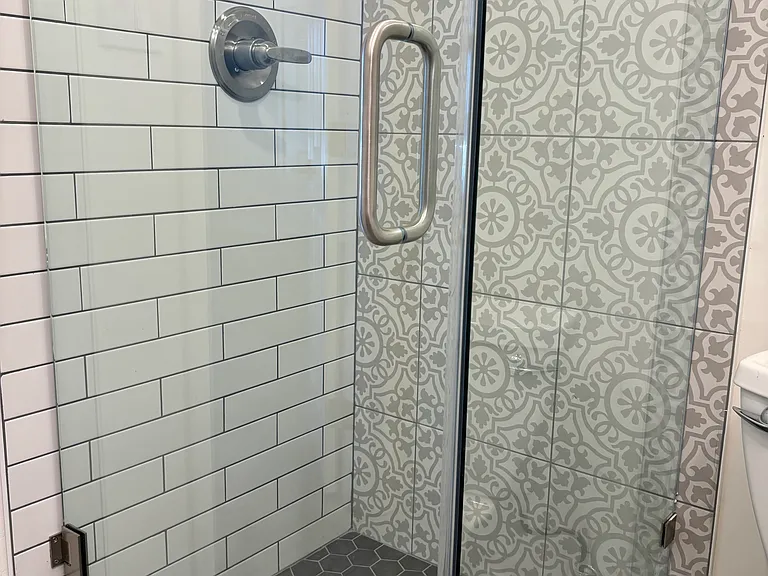 Glass Enclosed Shower