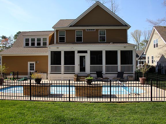 Inground dual waterfall pool