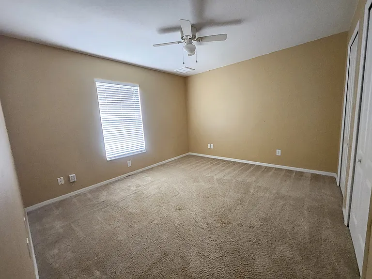 Nice sized bedrooms with fans in addition to central AC