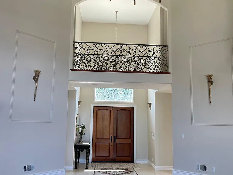 Front doors from living room