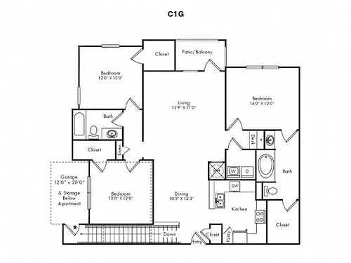 Floor plan C1G