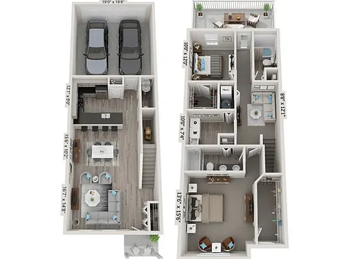 Floor plan Lancaster 2b TH
