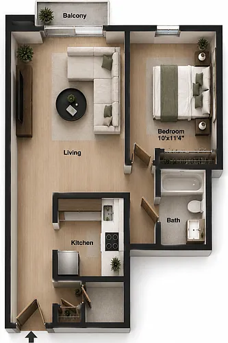 Floor plan 1-0412