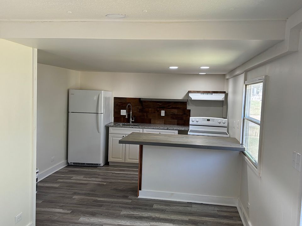 Kitchen is connected to the dinning room and living room.