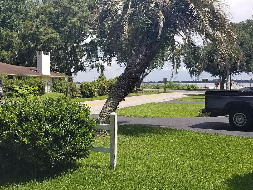 View of stunning Lake Dora from the front yard and ideally l
