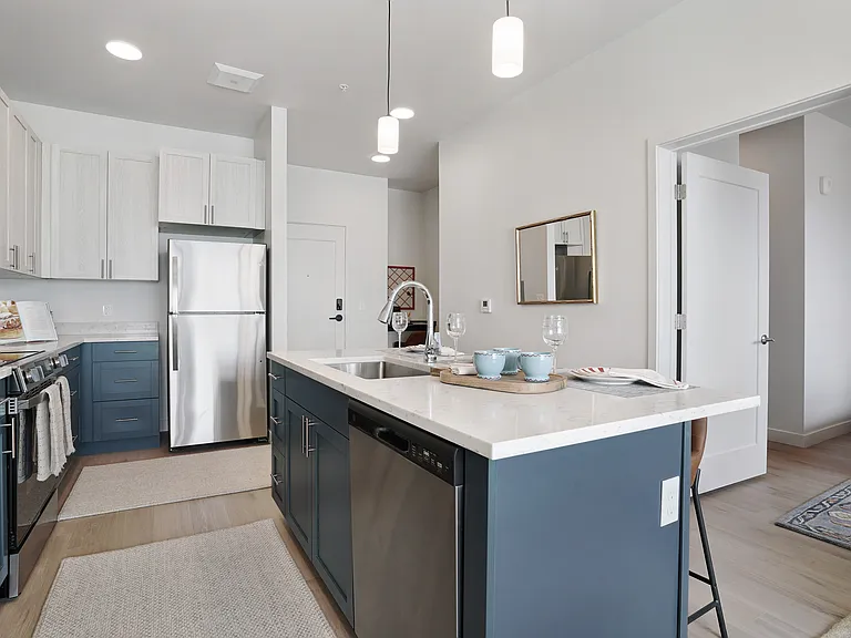 Modern Kitchen with Stainless Steel Appliances