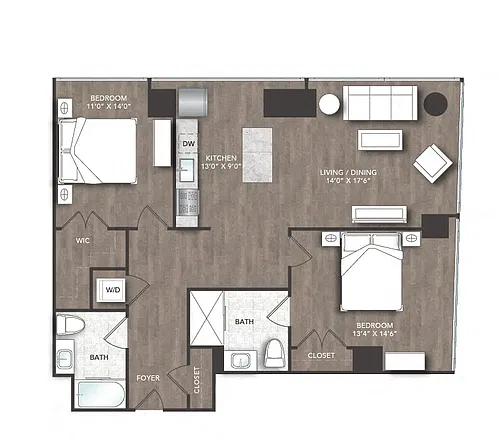 Floor plan D Units