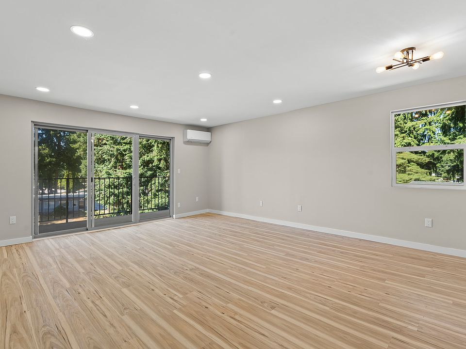 Living room with large private deck