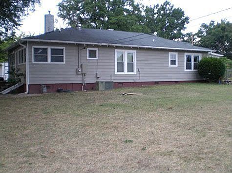 very large fenced yard