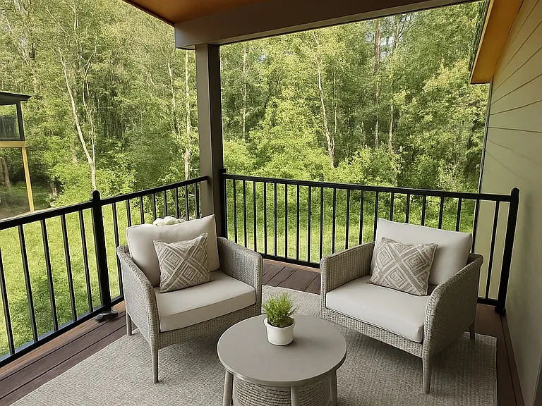 Covered Deck Virtually Staged