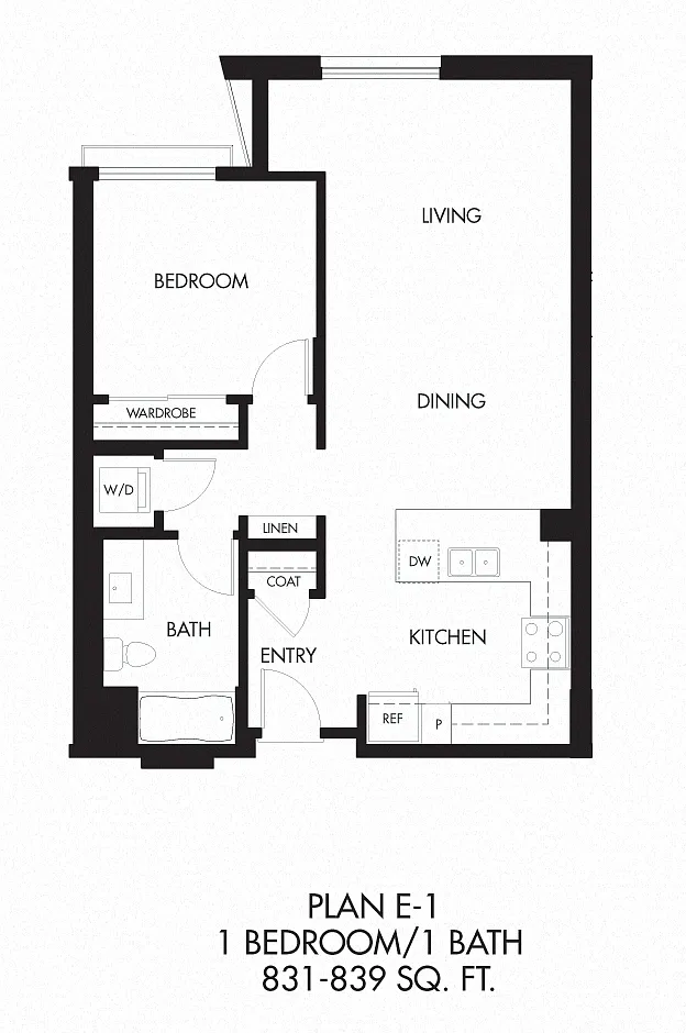 Floor plan Plan E-1