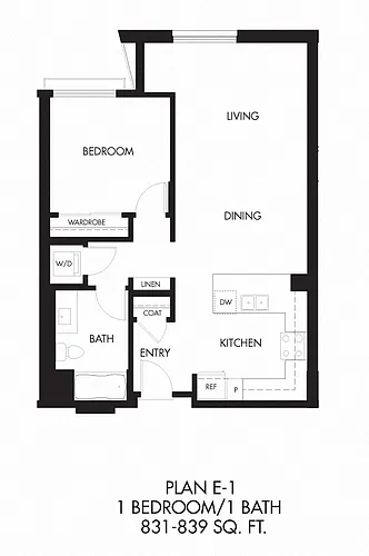 Floor plan Plan E-1