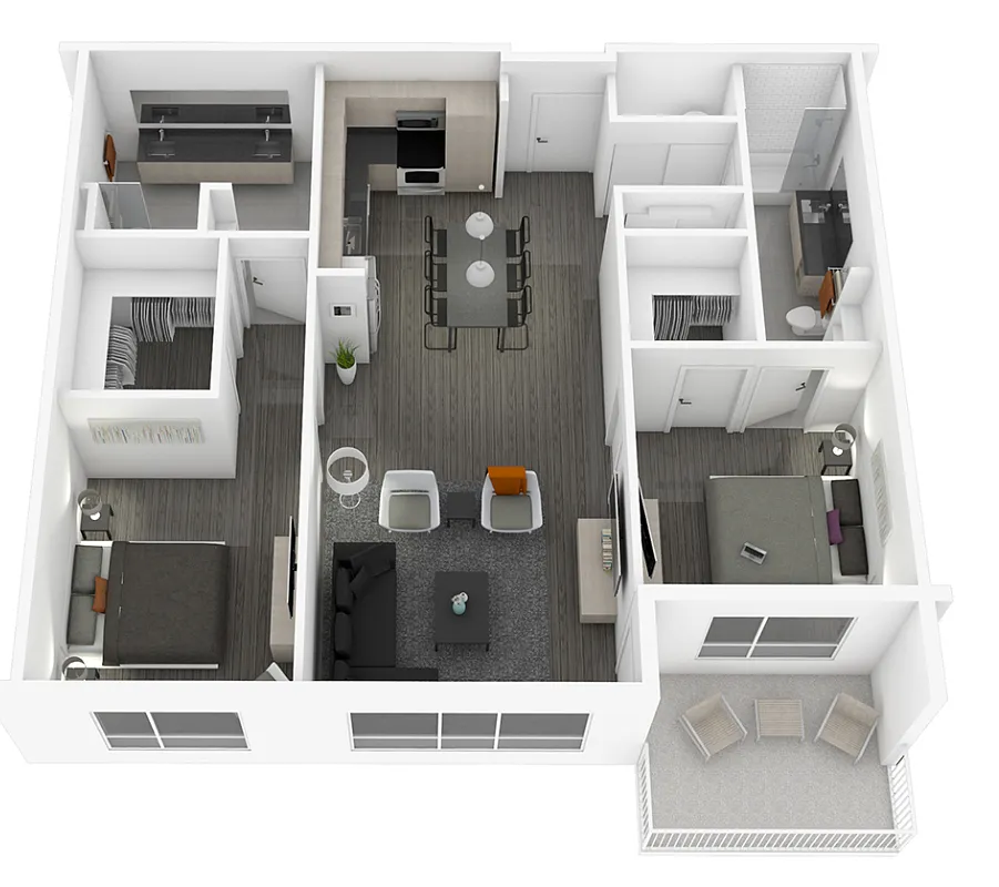 Floor plan 2C