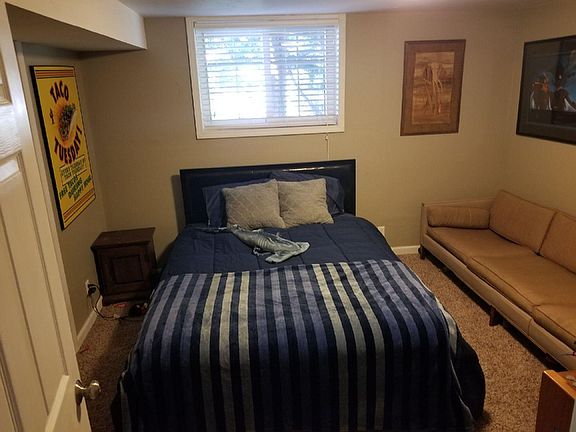 Bedroom with walk in closet.  Lower level