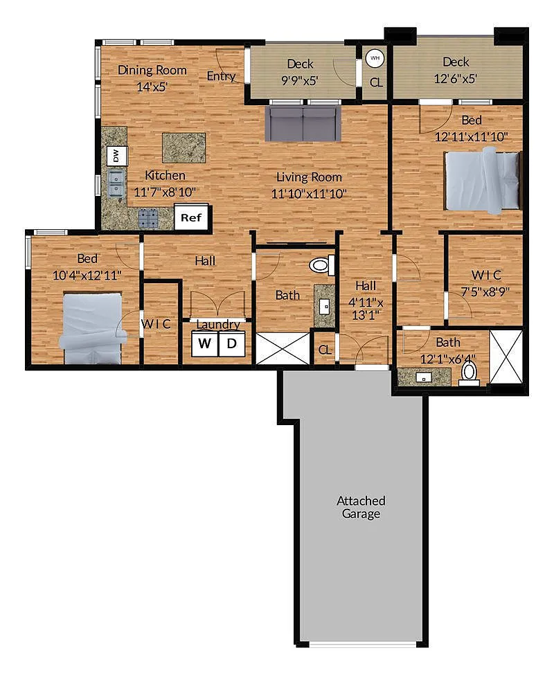 Floor plan 2B