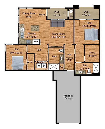 Floor plan 2B