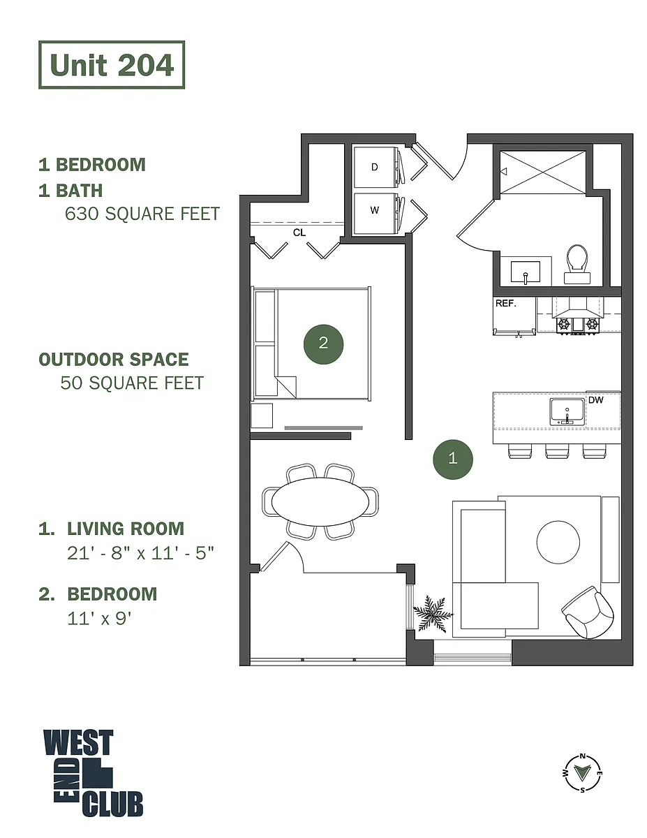 Floor plan 204