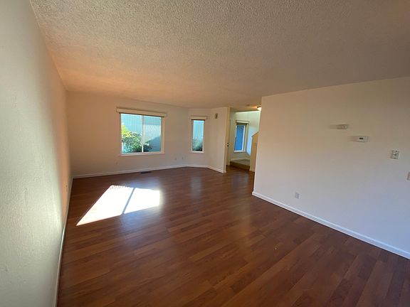 Large, bright living and dining area.