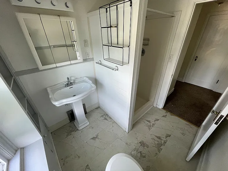 Upper level restroom