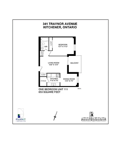 Floor plan 1 Bedroom