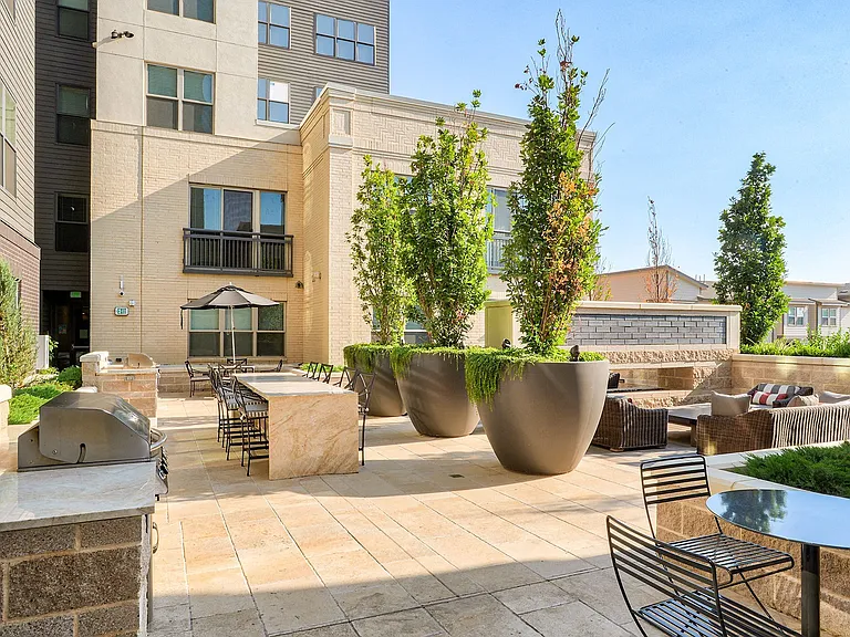 Outdoor grilling area to host family and friends