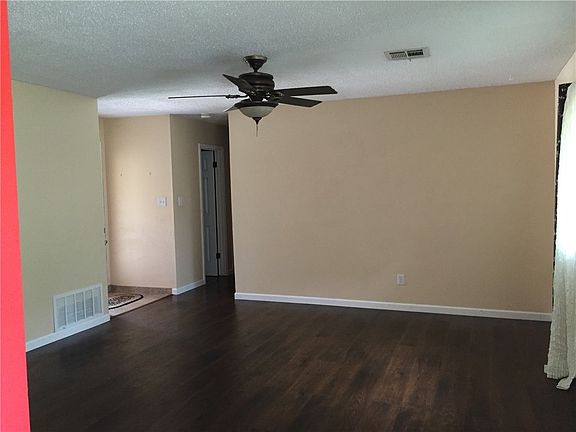 Living area with hardwood floors