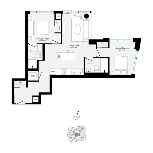 Floor plan W1108