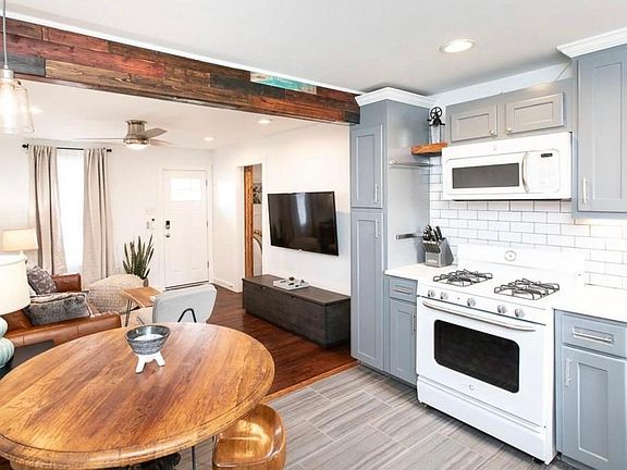 Open concept kitchen/living area