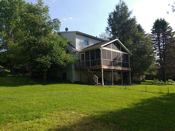 Screened in back deck