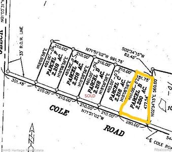 LOT E Cole Rd #B, Bancroft, MI, 48414