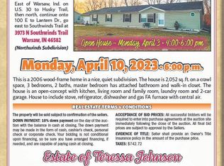 3973 N Southwinds Trl, Warsaw, IN 46582