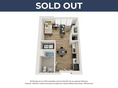 Floor plan Studio - S4