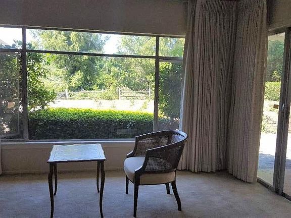 Living room to back yard