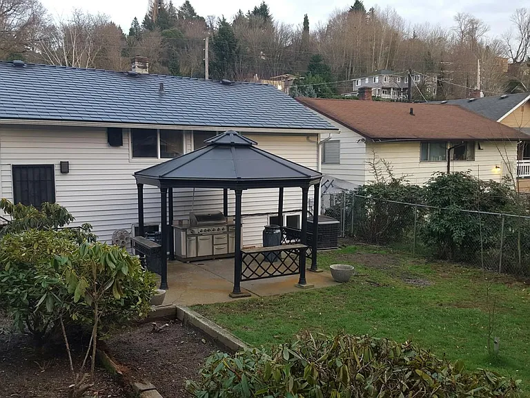 Fully fenced yard