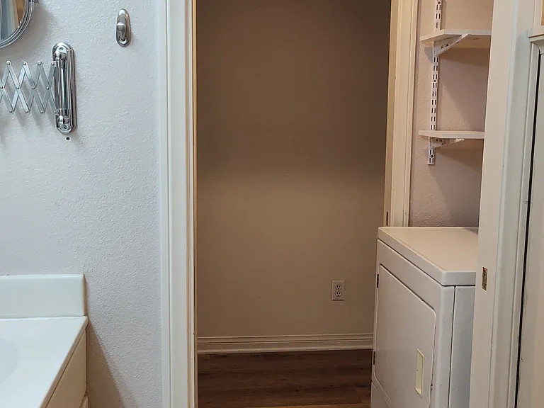 laundry, off master bathroom