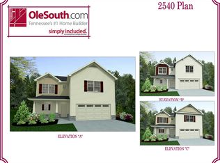 2540 Elevation ABC Plan, Stone Fort Meadows, Manchester, TN 37355