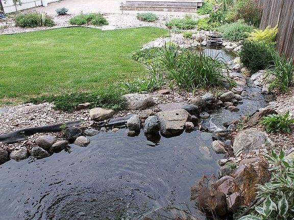 Backyard water fall