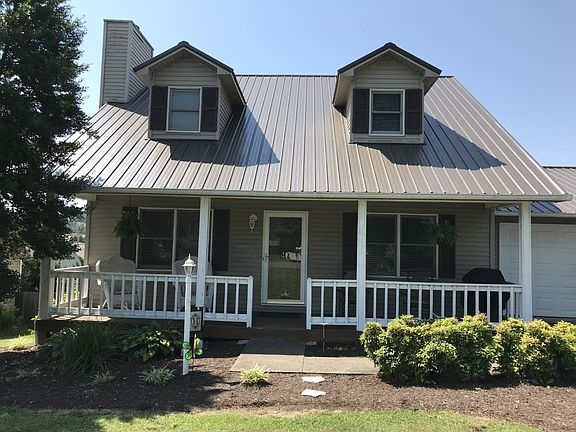 large covered front porch